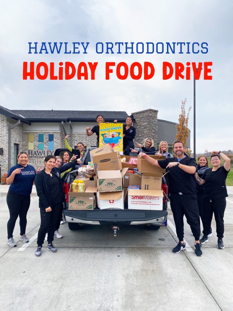 Hawley Orthodontics Holiday Food Drive