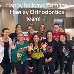 Happy Holiday Hawley Orthodontics Team